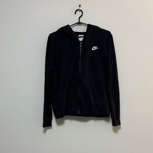 Nike Black Hoodie with White Logo